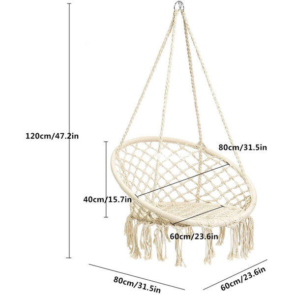 Dakota Fields Cotton Weave Chair Hammock & Reviews Wayfair